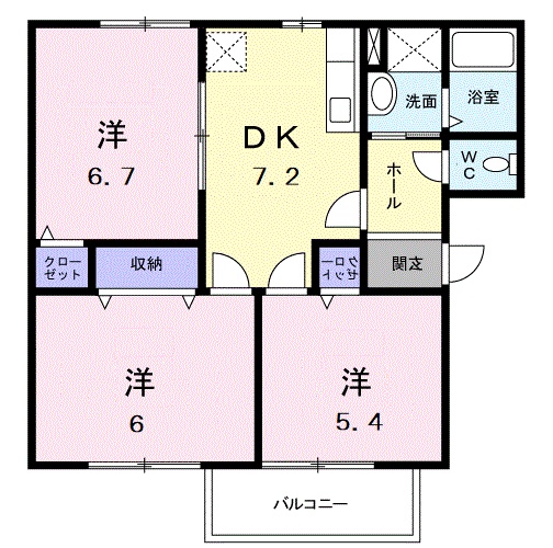 ハイツＦＬＯＷＥＲの間取り