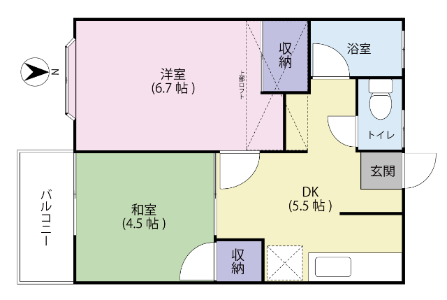 サンヒルズ富谷の間取り