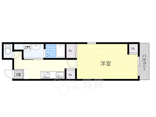 豊中市玉井町のマンションの間取り