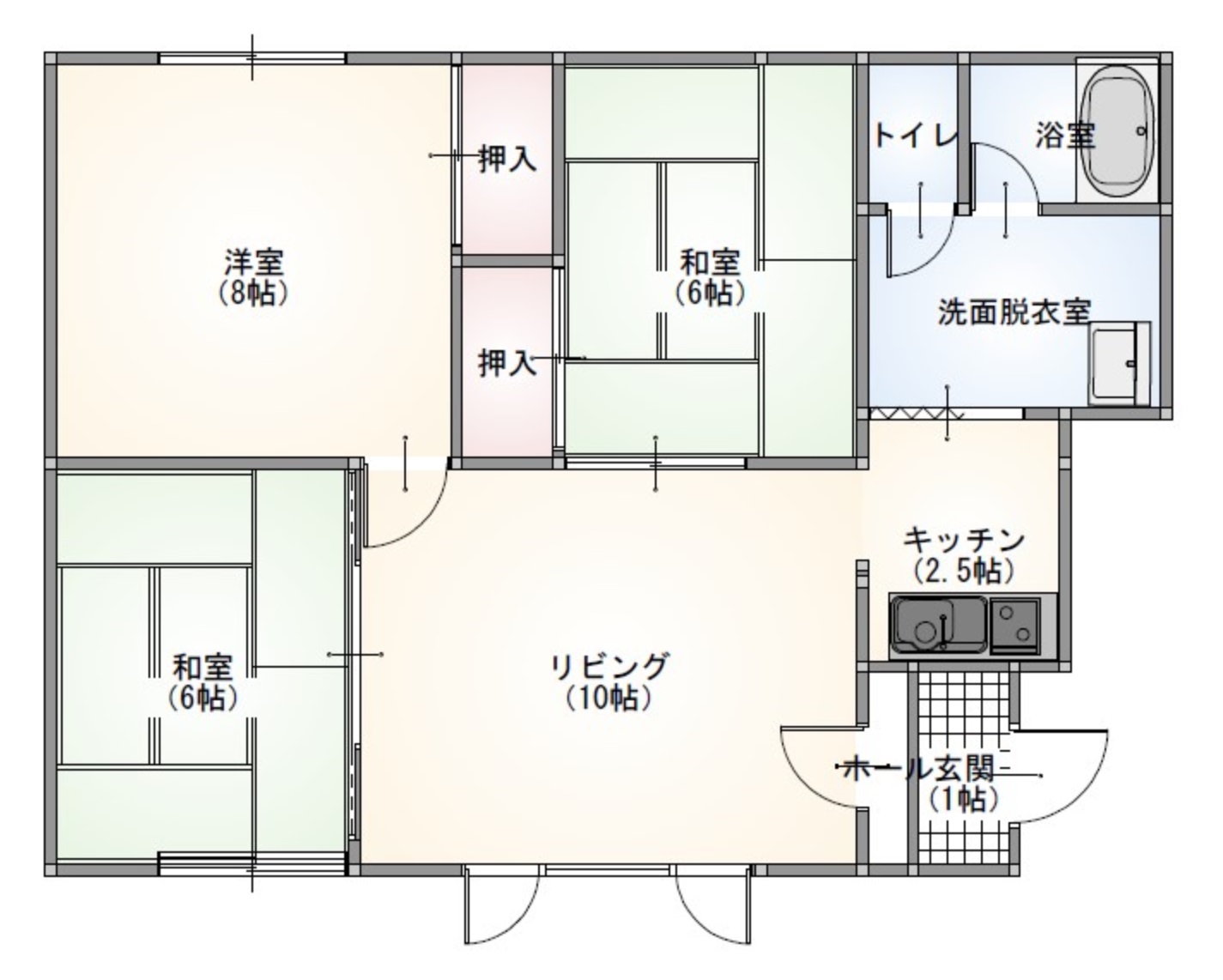 ルシアAの間取り