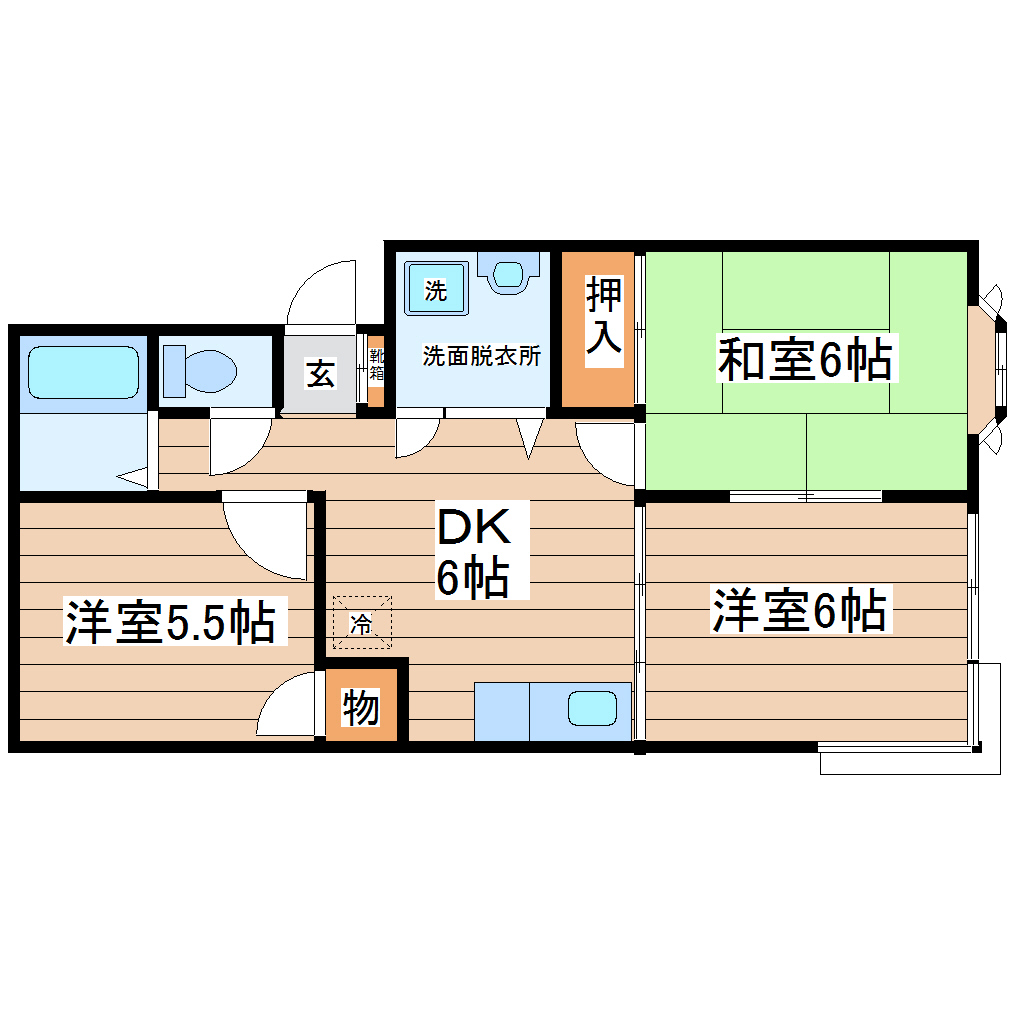 ロイヤルシティ石田参番館の間取り