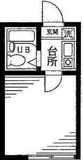 墨田区東駒形のアパートの間取り