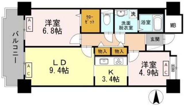 品川シーサイドビュータワー1の間取り