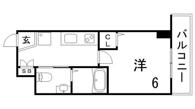 U-ro湊川公園前の間取り