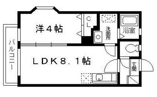 サンヴァイオレットI番館の間取り