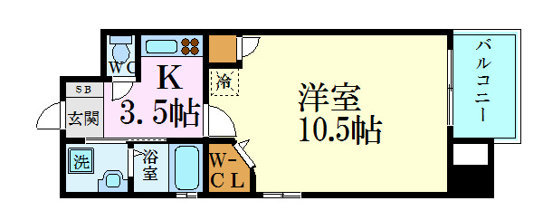 パークフラッツ土橋の間取り