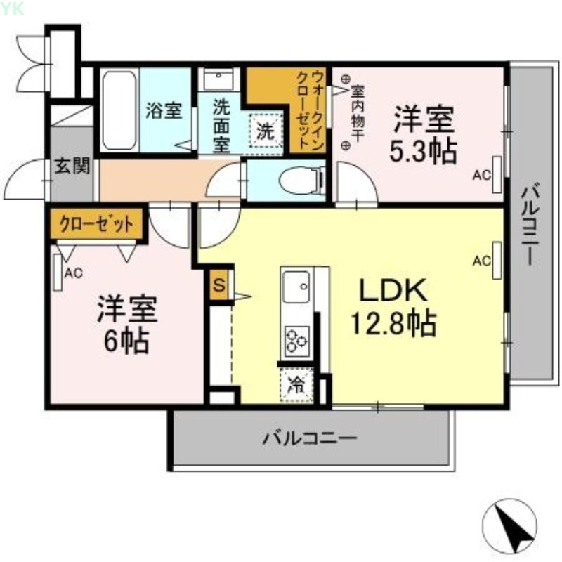 T&R Apartmentの間取り