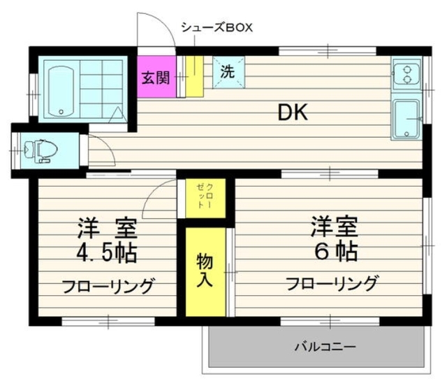 ハイツタンデムの間取り