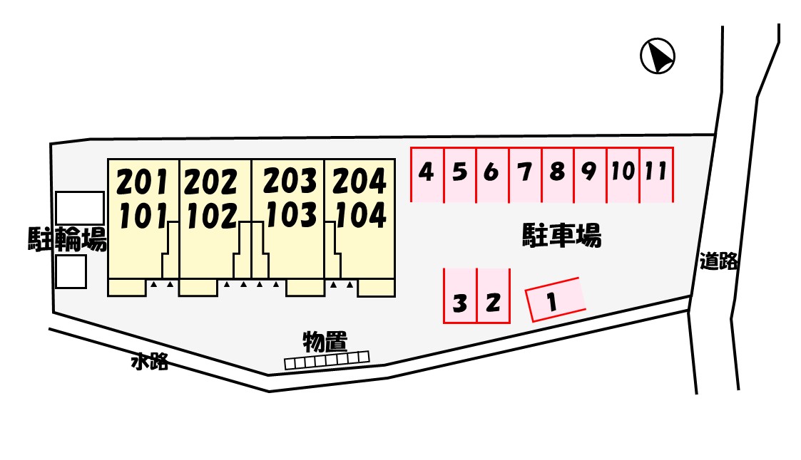 【高島市安曇川町西万木のアパートのその他】