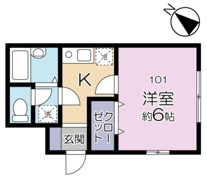 世田谷区船橋のアパートの間取り