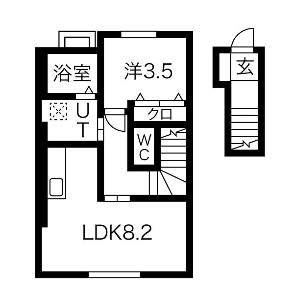 ソワサントセーズ長田町IIの間取り