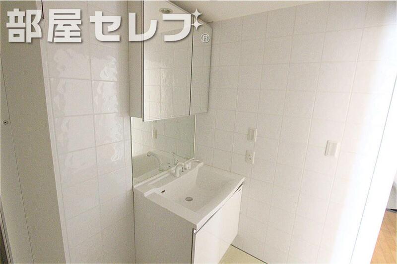 洗面設備　他号室の写真です。