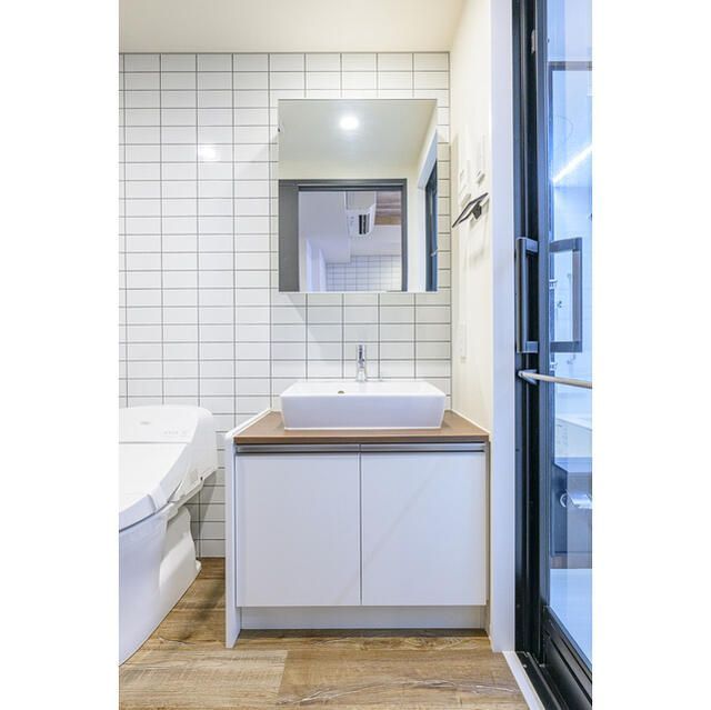 洗面設備　広い洗面スペース