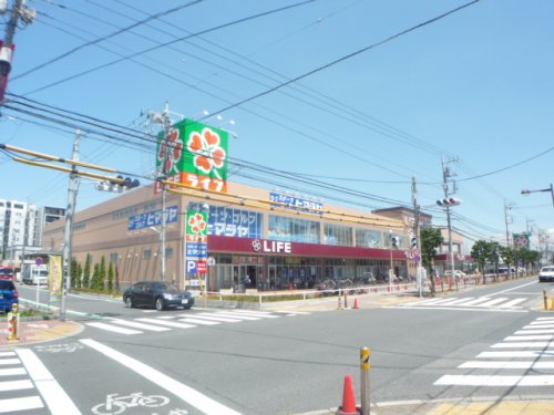 スーパー　ライフ 奥戸店（スーパー）まで242m