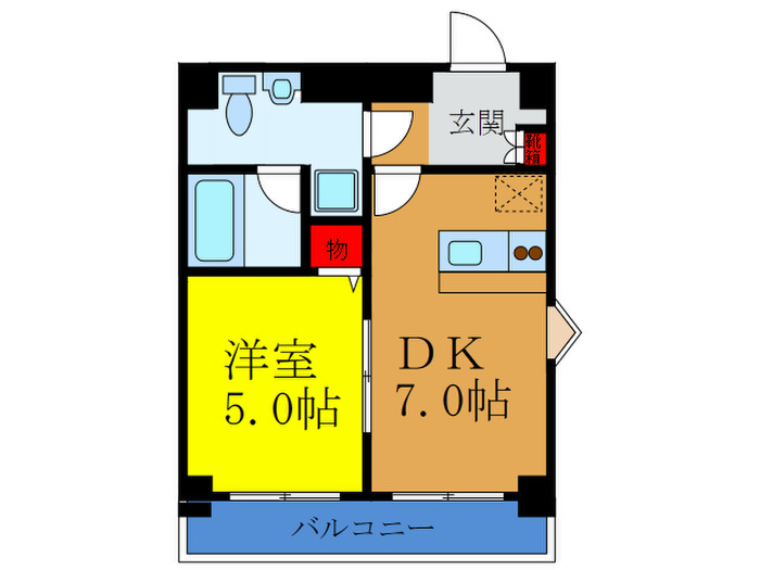 プランドール上新庄の間取り写真