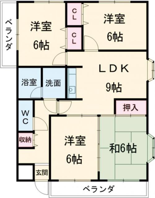 サンモールIIの間取り写真
