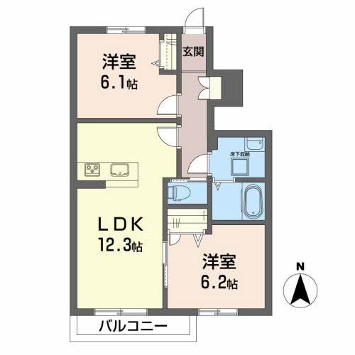 サンライズ新小路の間取り写真