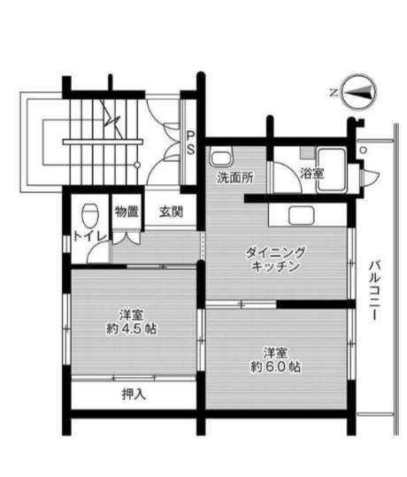ビレッジハウス広江7号棟の間取り写真