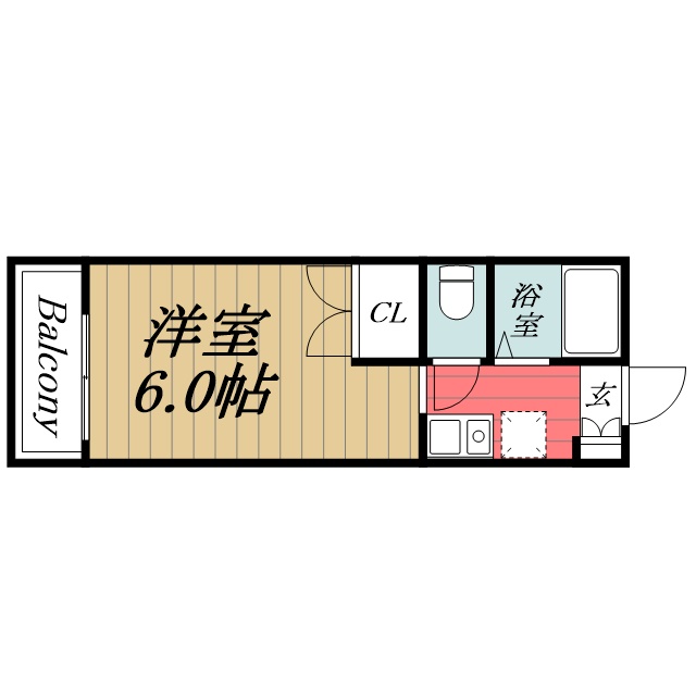 ＪＲ東金線 求名駅 徒歩15分 2階建 築31年の間取り写真