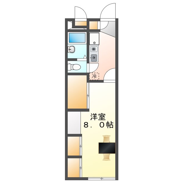 ＪＲ山陽本線 高島駅 徒歩19分 2階建 築22年の間取り写真