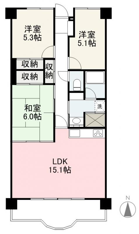 プレジールマンション11の間取り写真