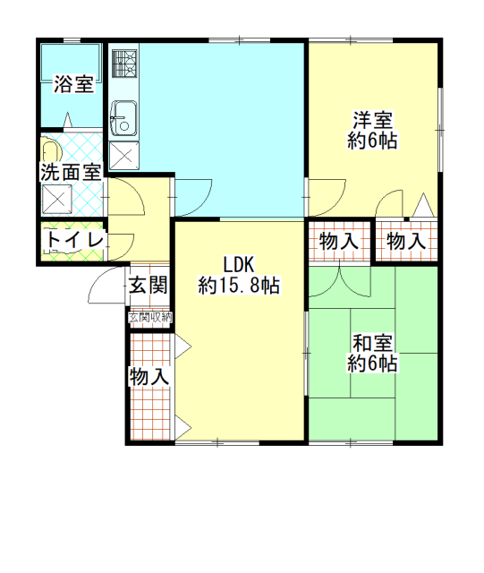 サン・ローゼAの間取り