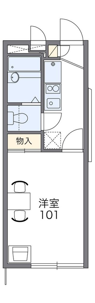 レオパレスヤバタIの間取り