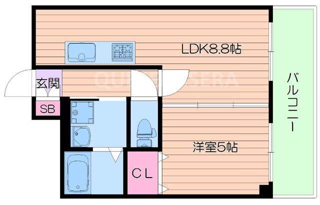 コープ野村梅田A棟の間取り