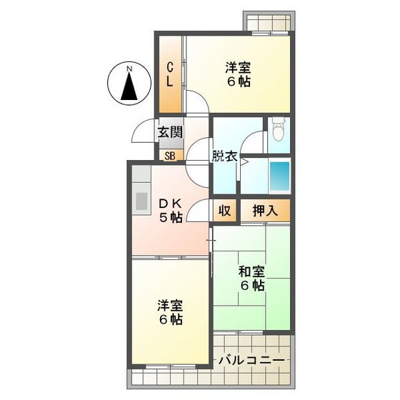 ホワイトピア江島台の間取り