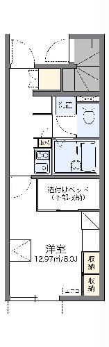 レオパレスカルミア住吉　Ａの間取り