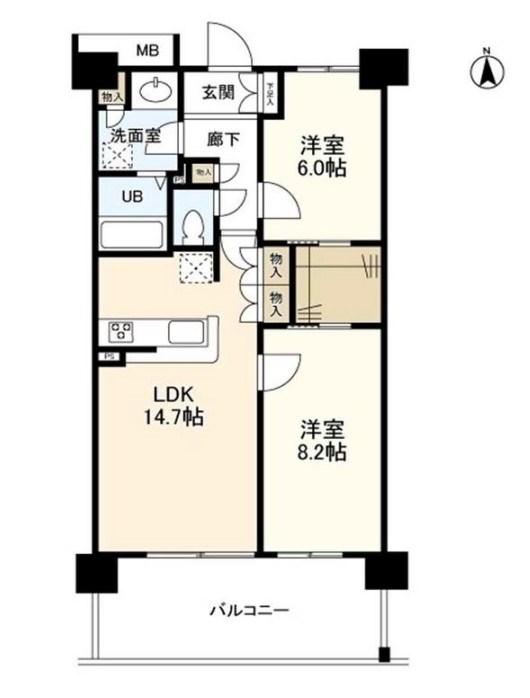 アンビエンテ経堂の間取り