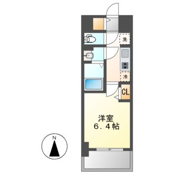 メイクス名駅南IIの間取り