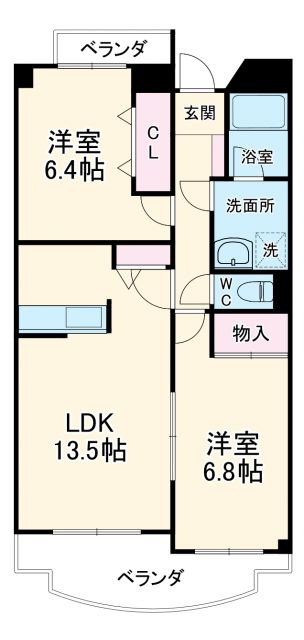 【春日井市出川町のマンションの間取り】