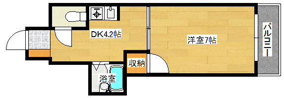 広島市中区舟入本町のマンションの間取り