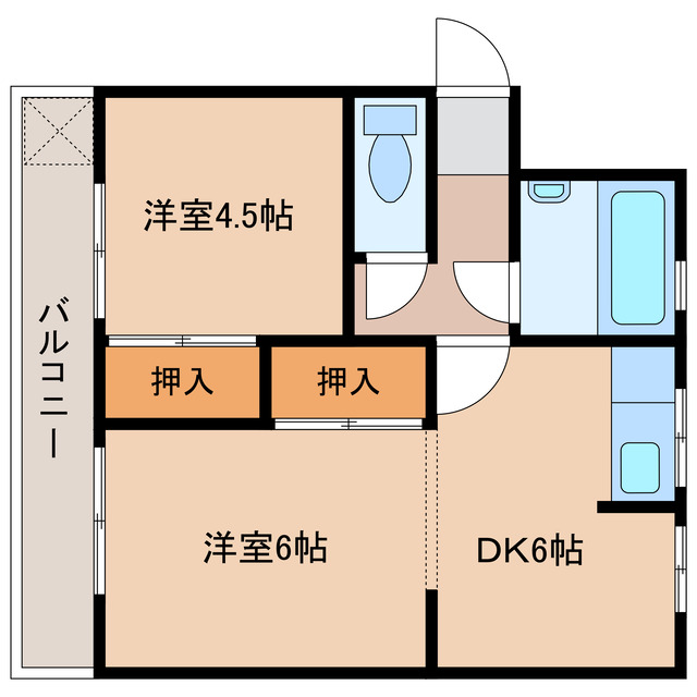 市原市辰巳台東のマンションの間取り