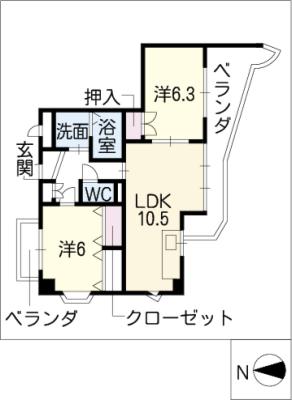 タウンコートの間取り