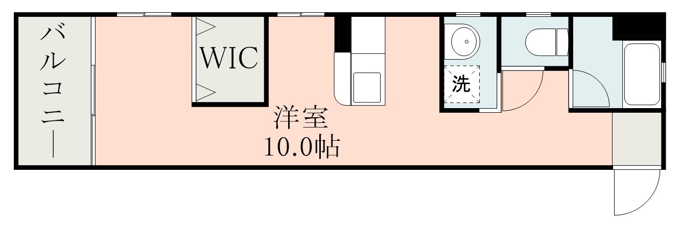 鹿児島市平之町のマンションの間取り