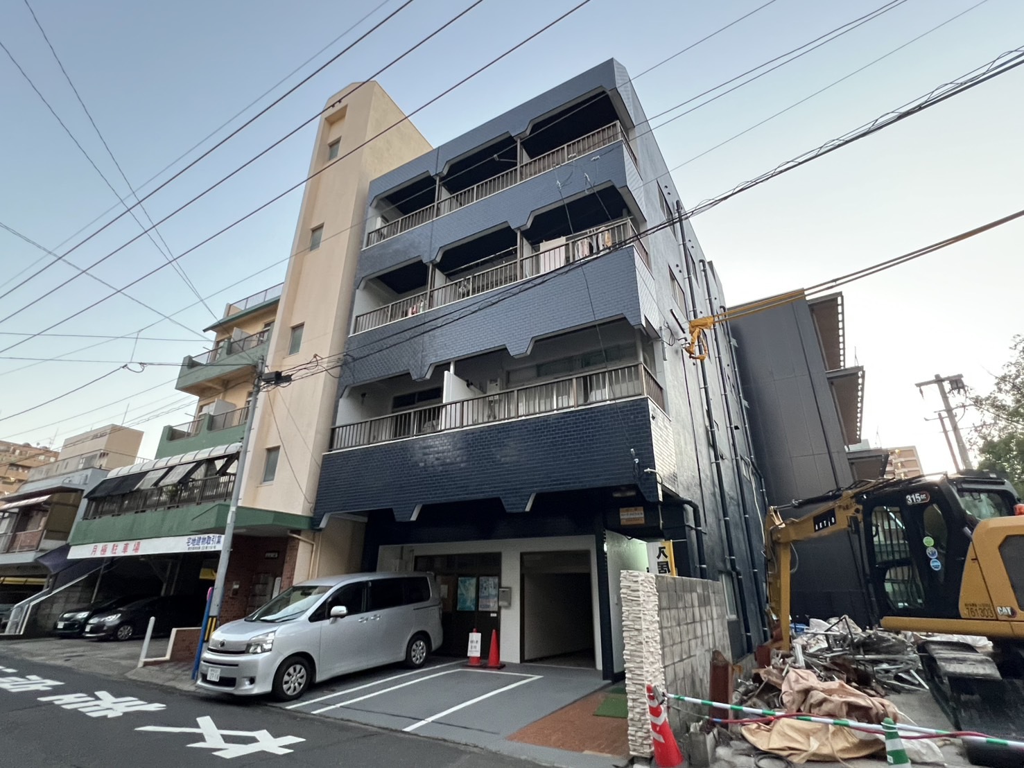 鹿児島市平之町のマンションの建物外観