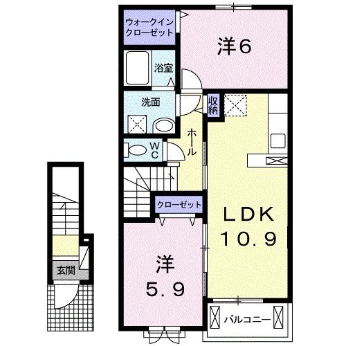 【シティホームズ彦島の間取り】