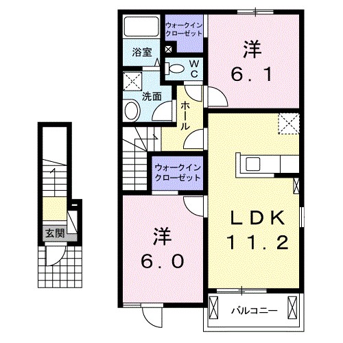 ヴィーヴェレ　IIIの間取り