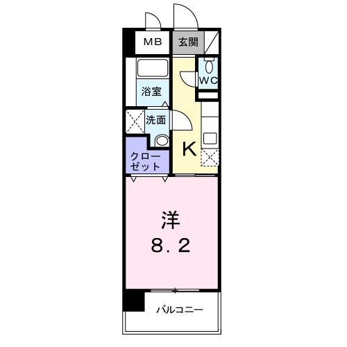 高松市木太町のマンションの間取り