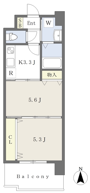 アルティザ小倉の間取り