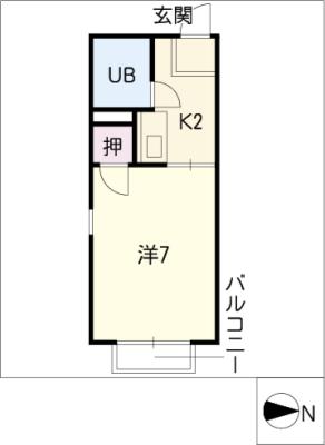 ドーミトリ前山Ａ棟の間取り