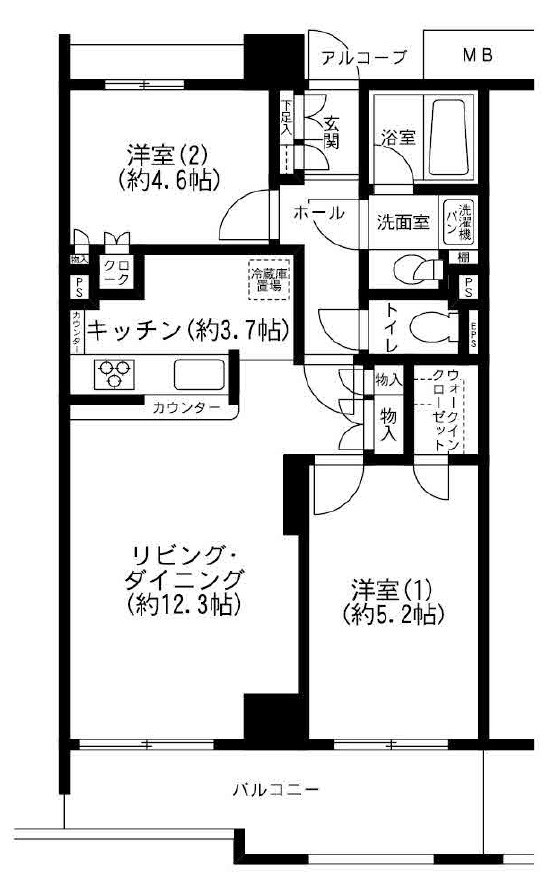 パティオス１７番街の間取り