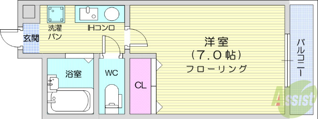 パークハイム２の間取り