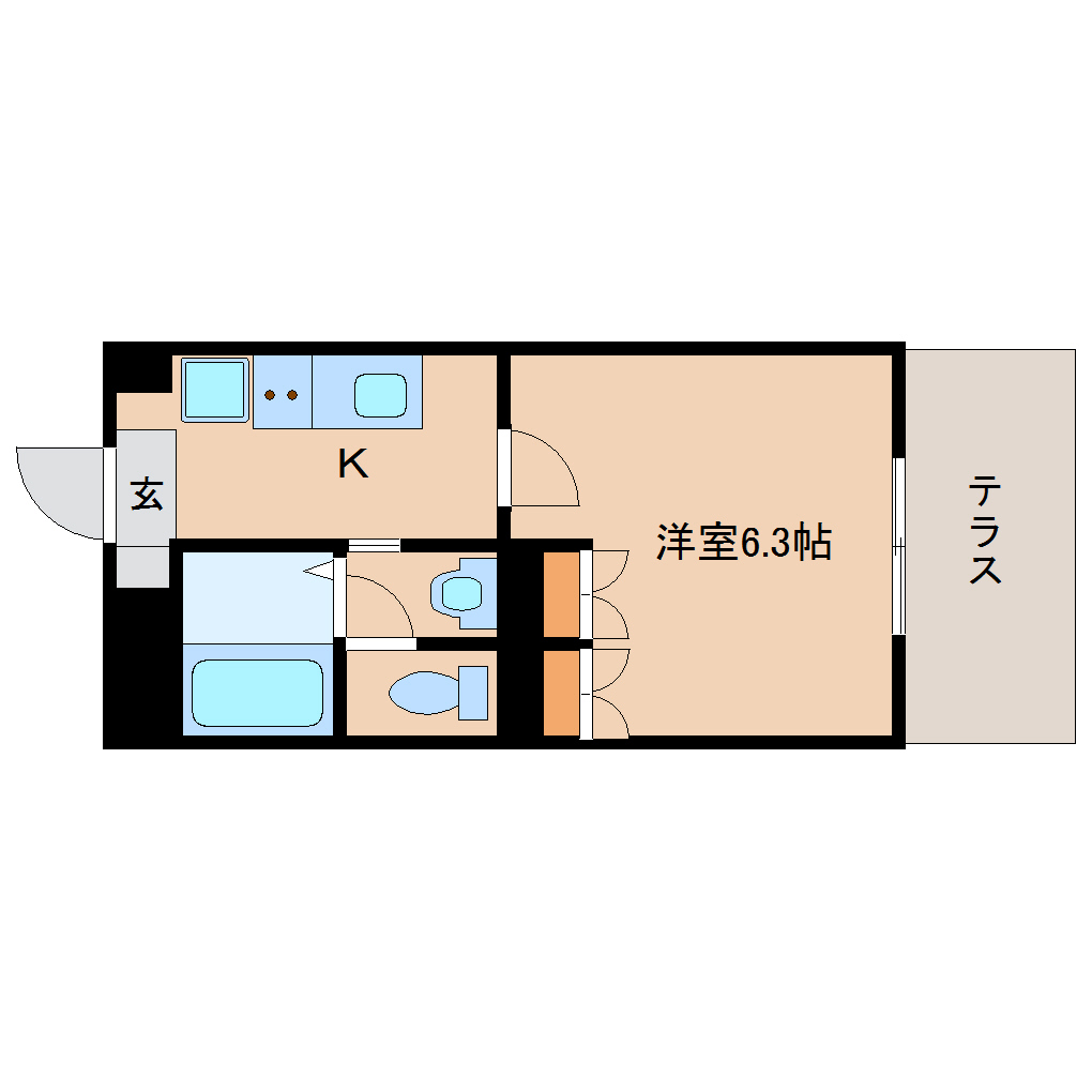 橿原市十市町のマンションの間取り