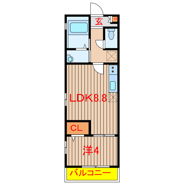 船橋市西習志野のアパートの間取り