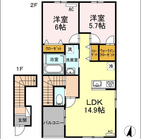 aromont　Aの間取り