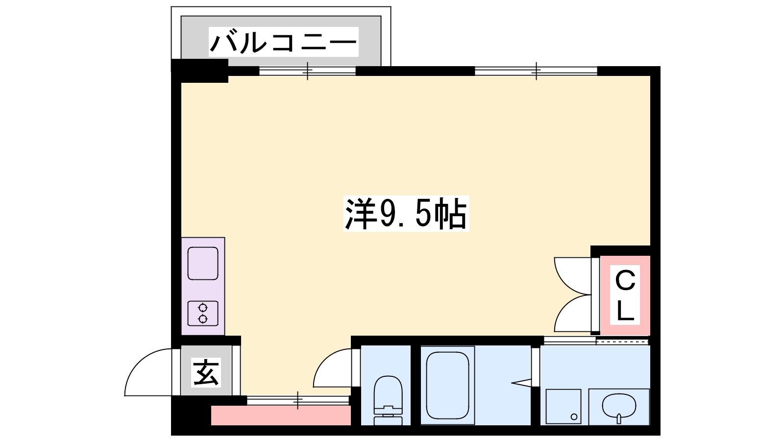 姫路市南今宿のマンションの間取り