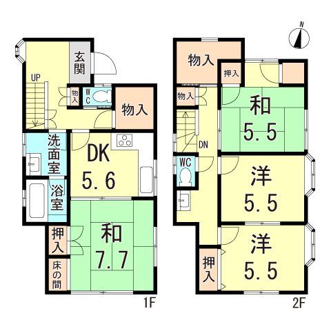 魚崎南町３丁目貸家の間取り